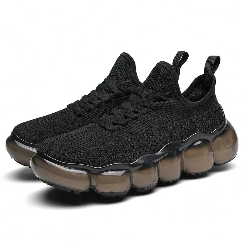 

Wholesale In Stock Comfortable Sports casual men's Running Shoes, Black