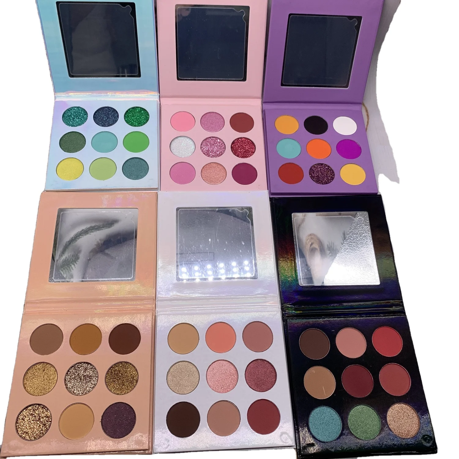 

Eyeshadow Custom logo magnetic cardboard eyeshadow eye palette shadow makeup packaging your brand eye makeup, 9 colors