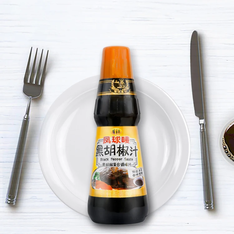 
Low price black pepper sauce beef seasoning steak sauce 