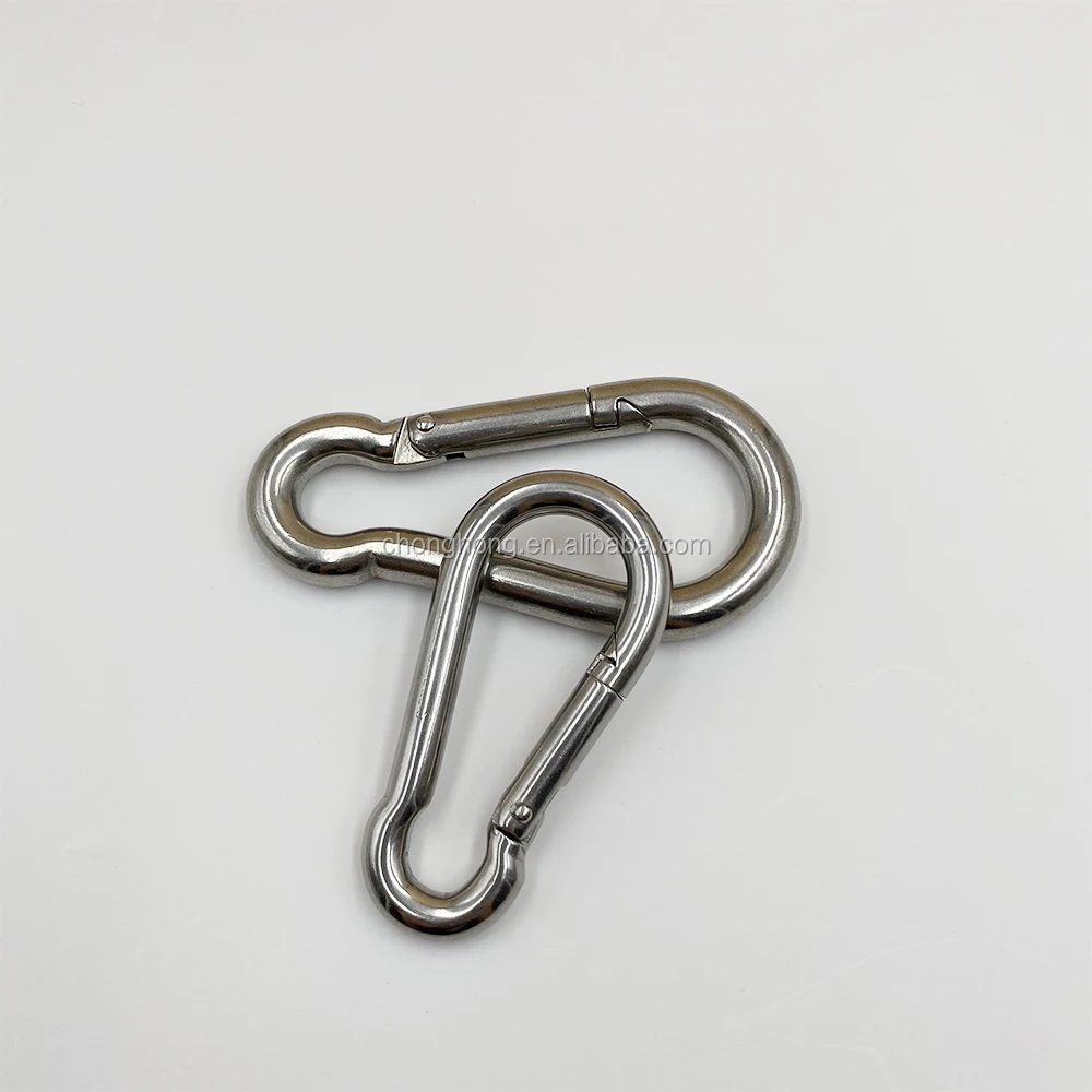 出厂价格金属卡钩不锈钢aisi304/316弹簧钩