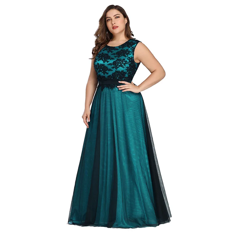 

women oversized puffy mesh gown slim evening party dress YF60064