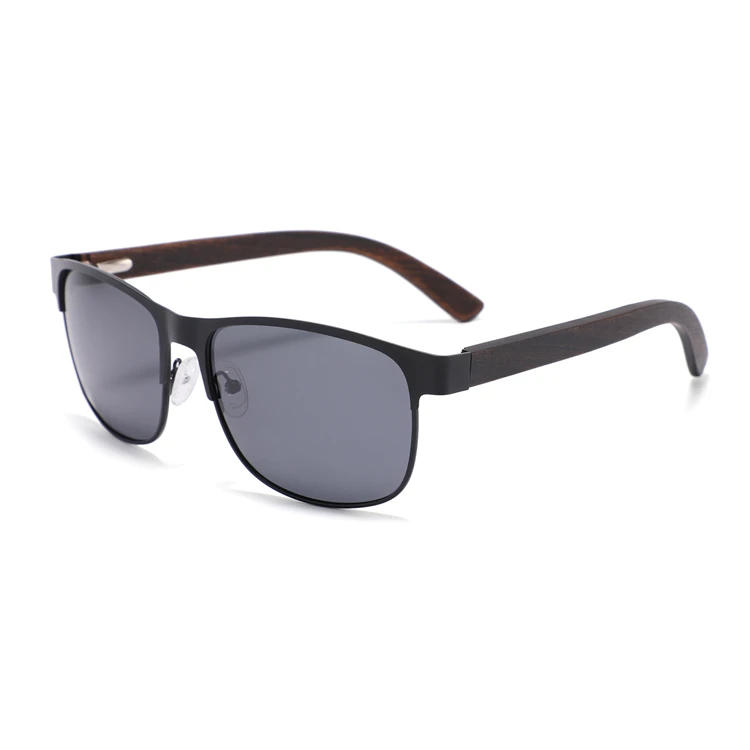 

China Wood Arms Free Engraved LOGO Men High Quality Metal Wooden Sunglasses Luxury, Any colors