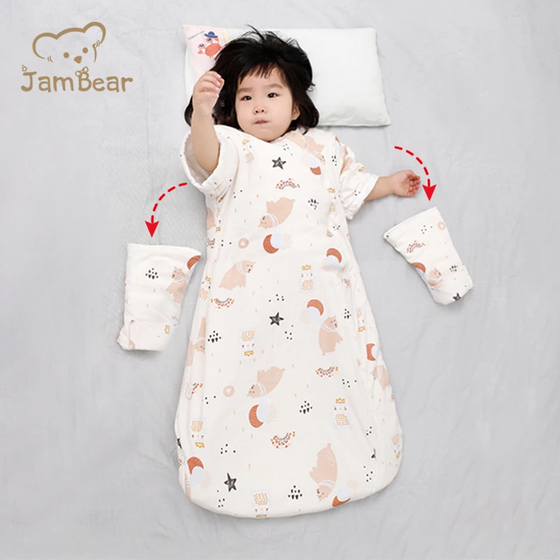 

JamBear Kids sleeping bag organic cotton baby sleeping bag general OEM customized sleeping bag for children