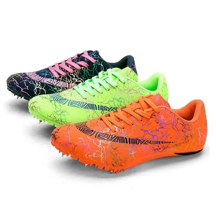 Professional sport running spikes shoes men and women track and field shoes mandarin duck sprint shoes size 35-45
