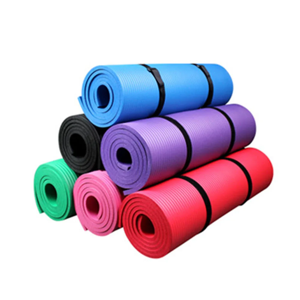 

NBR Yoga Mat 183*61*0.8/1/1.5 CM Widen And Thicken Washable Yoga Mats OEM Customization Factory Direct Sales NBR Yoga Cushion