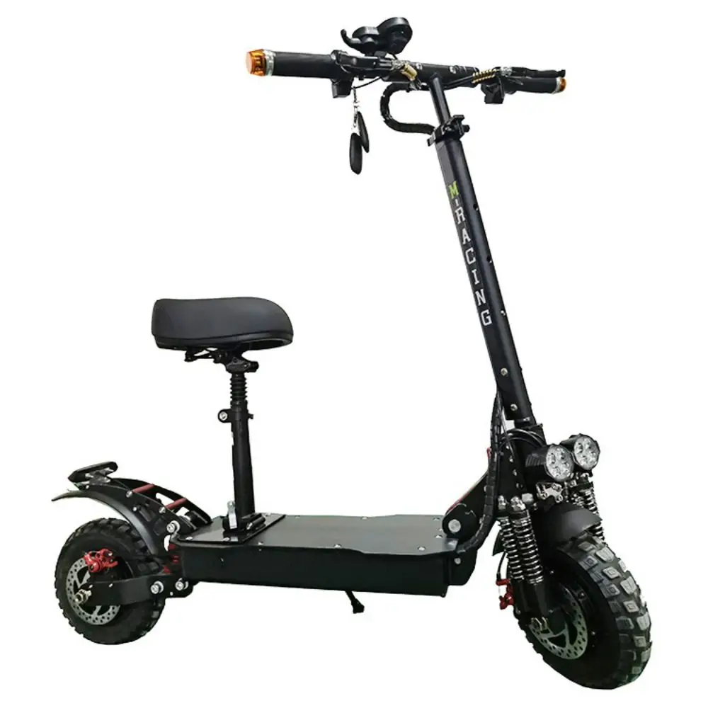 

10inch 48v motor scooter mini electric folding kick scooter 25km/h with seater, lithium battery and Aluminium alloy frame
