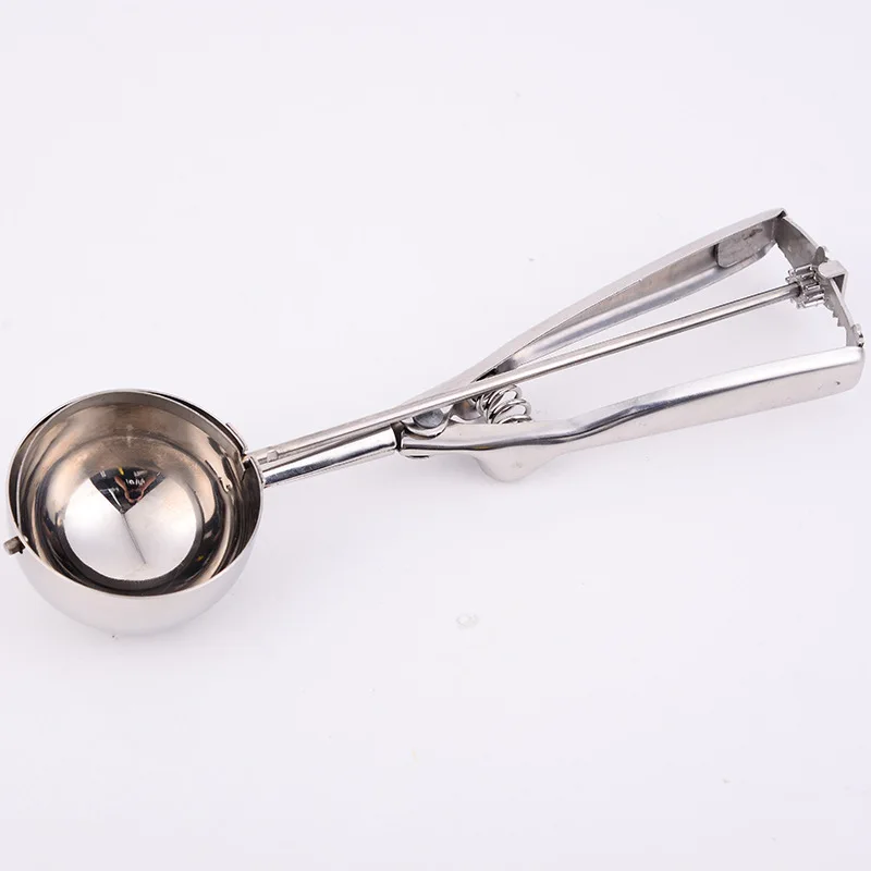 

Ice Cream Spoon Useful Stainless steel Scoop Cookies Dough Spoon Watermelon Spoon Size S M L, Silver