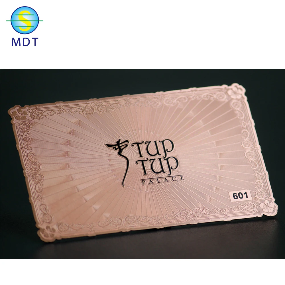 

MDT card metal matte black metal cad rose gold metal card