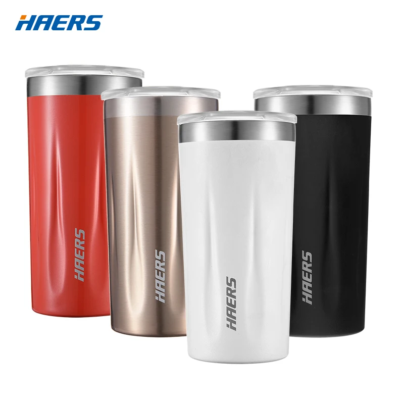 

vacuum tumbler stainless steel cup double wall coffee metal mug thermos, Red white black