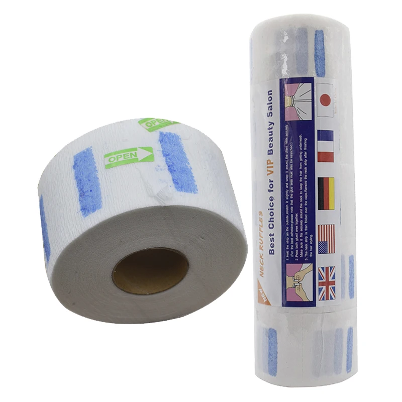 

High Adhesion Disposable Neck Wrap Paper Salon Professional Muffler Paper Hair Cutting Accessory Collar, White