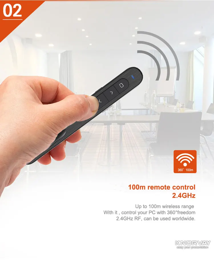 USB Wireless Presenter with RED Laser Pointer Remote Control.jpg