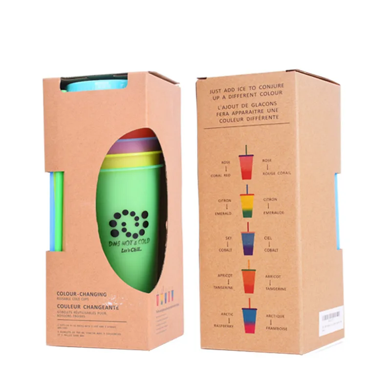 

Welcome To Inquiry Price Reusable Cold Water Color Change Plastic Cups With Lip Straw, Customized color