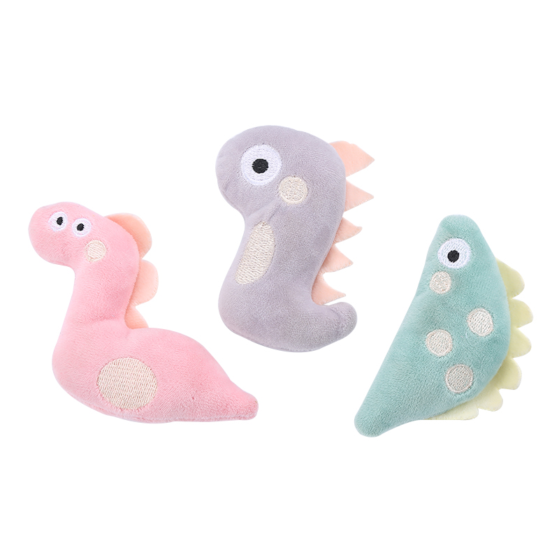 

cute dinosaur shape plush cat toy cat products supplier catnip