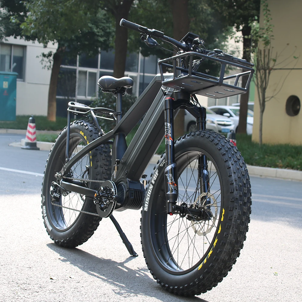 

26 inch wheel dual batteries and belt fat tire MTB ebike 48V 1000W mountain fat tire electric bike