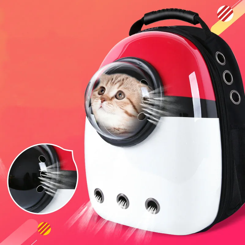 

Dog backpack Travel cat carrier Double Shoulder Space Capsule Backpack for Bag Small Pet Handbag Cat carrying