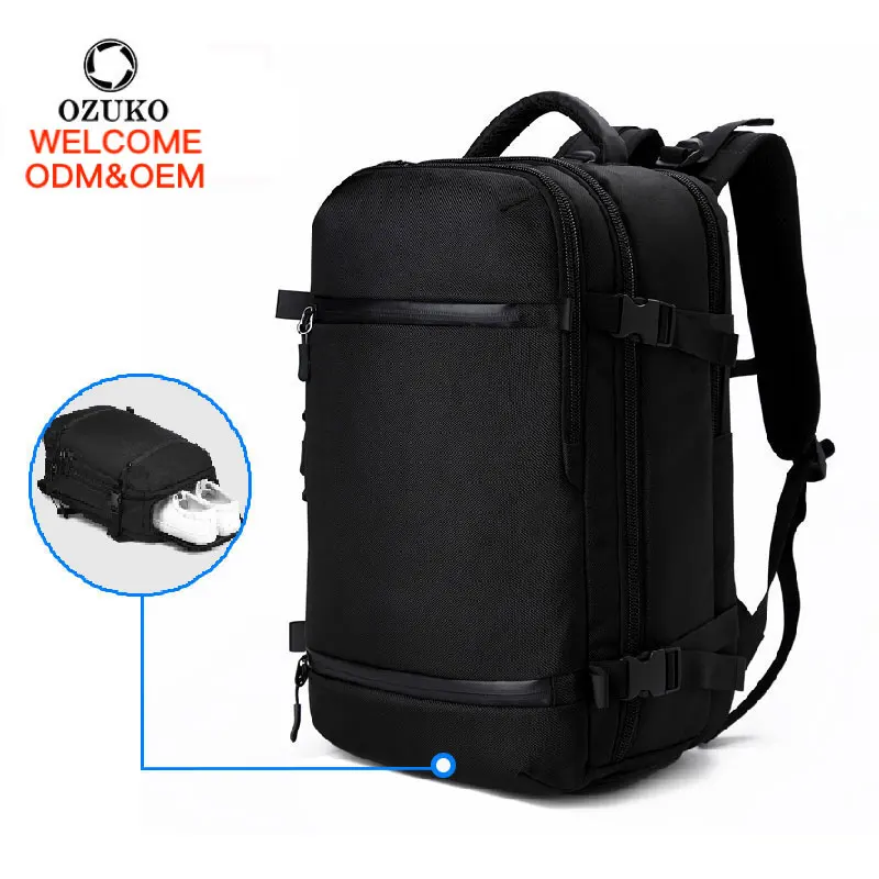 

Travel Smart Fashion Men Usb Leisure Sales School Bag College Laptop Backpack with Shoe Compartment 2022 New Waterproof Ozuko
