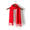 Hot selling elegant lady Woven Solid Color Cashmere Wool Scarf