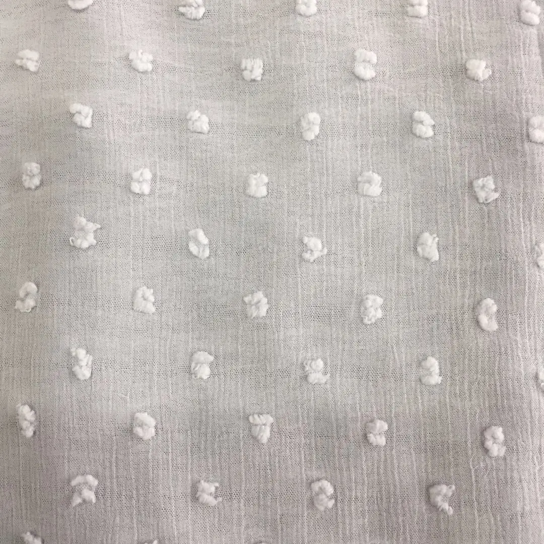 White Swiss Dot Fabric