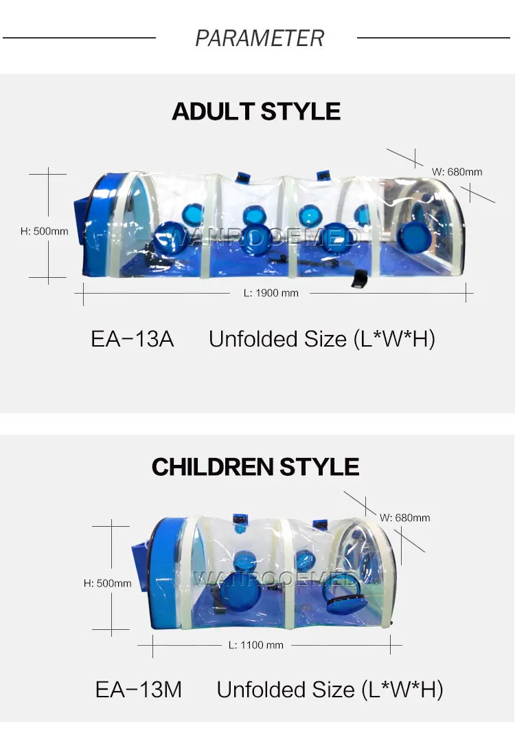 EA-13A Biological Negative Pressure Patient Isolation Chamber Stretcher for Infectious Diseases.jpg