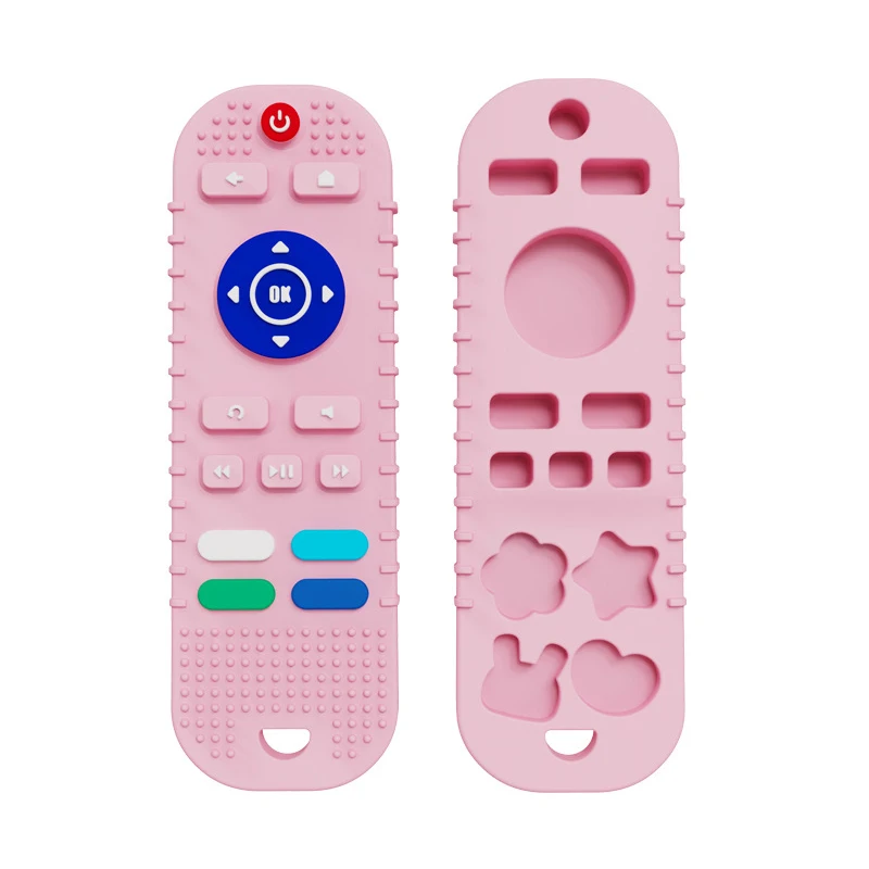 

2023 Silicone Baby Teething Toys TV Remote Control Shape Infant Sensory Toy for Babies teether