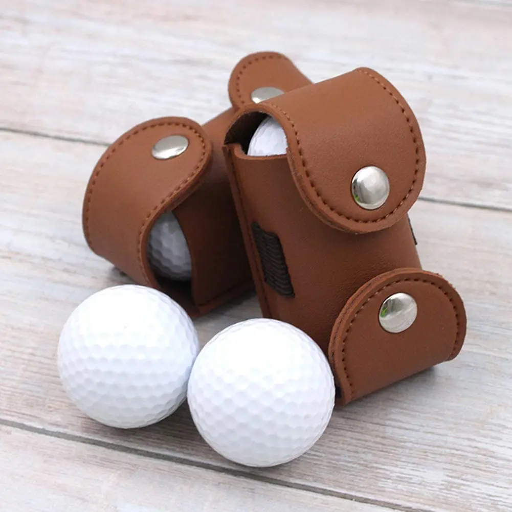 Hot Selling Factory Oem&odm Pu Leather Golf Balls & Tees Holder Pouch ...