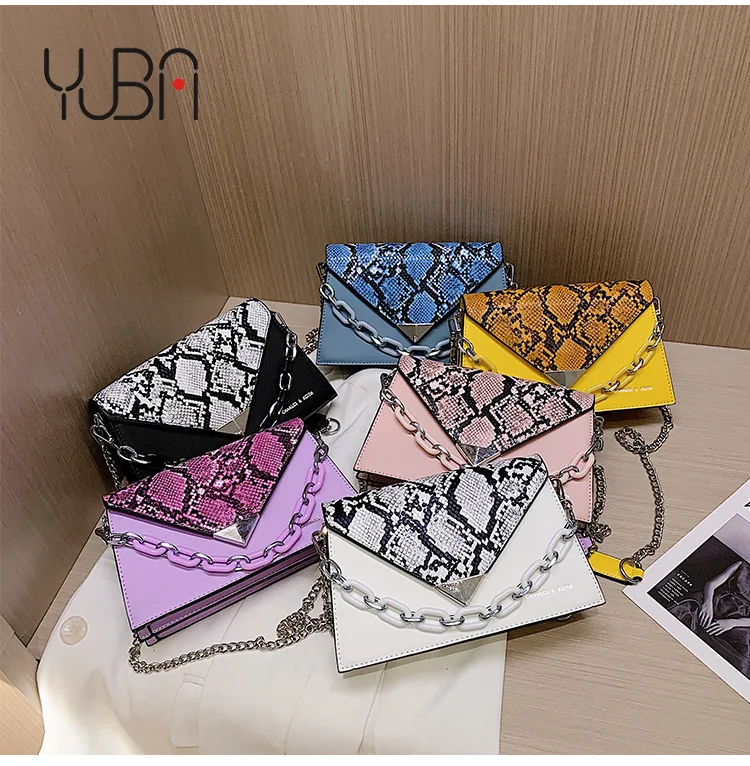 

2021 Trendy Fashion Snake Skin Crossbody Bag Famous Brand Women Purses Designer Handbags for Women