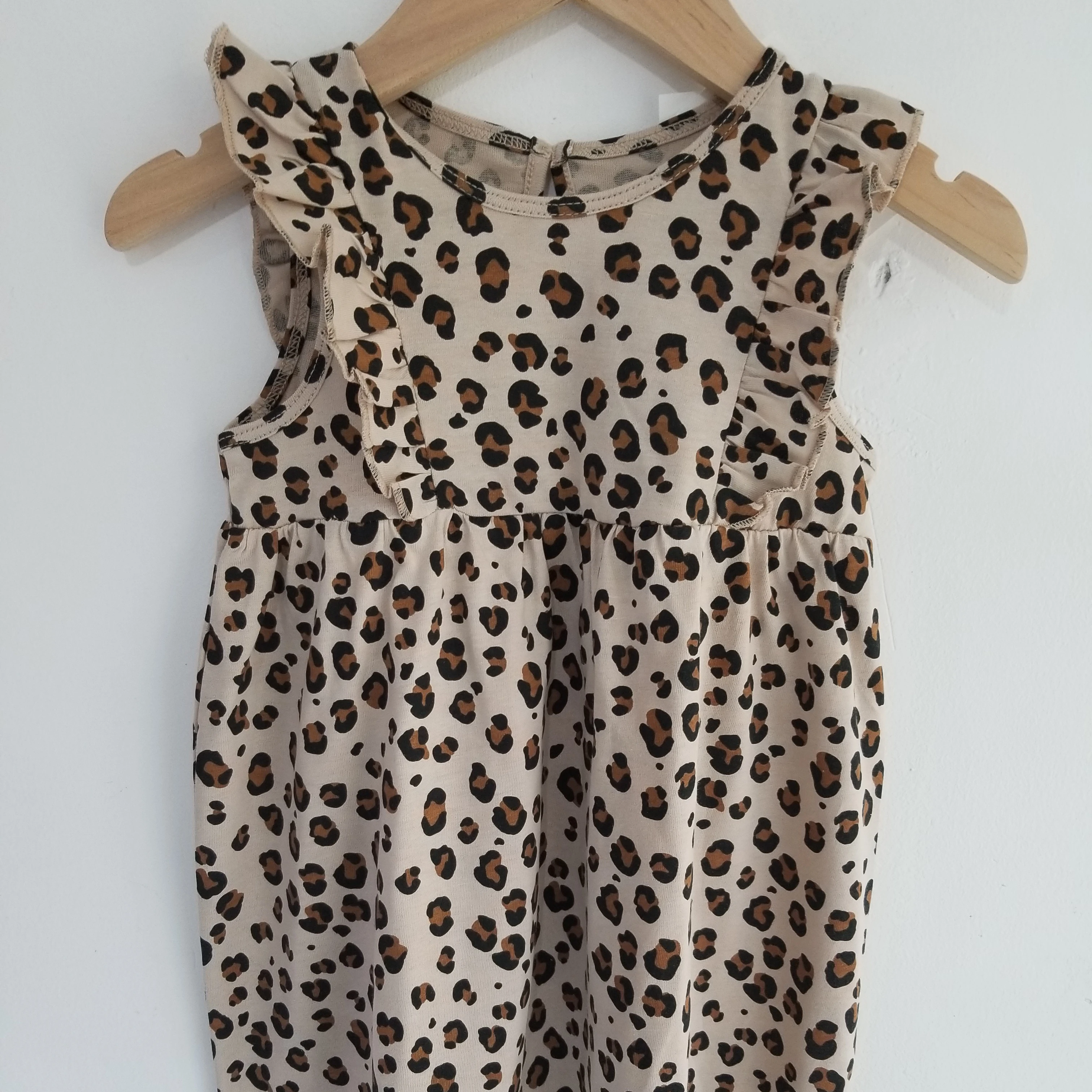 
Kids Girl Summer Clothes Dress Leapord All Over Print High Quality Soft Cool Feeling 