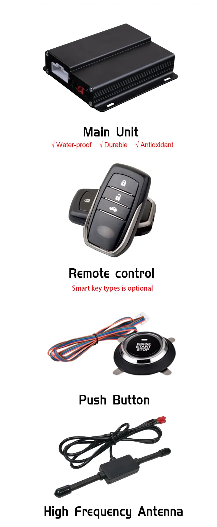 DC 12V Voltage Engine Smart Start Stop Button System Auto Smart Start System Engine Start Stop