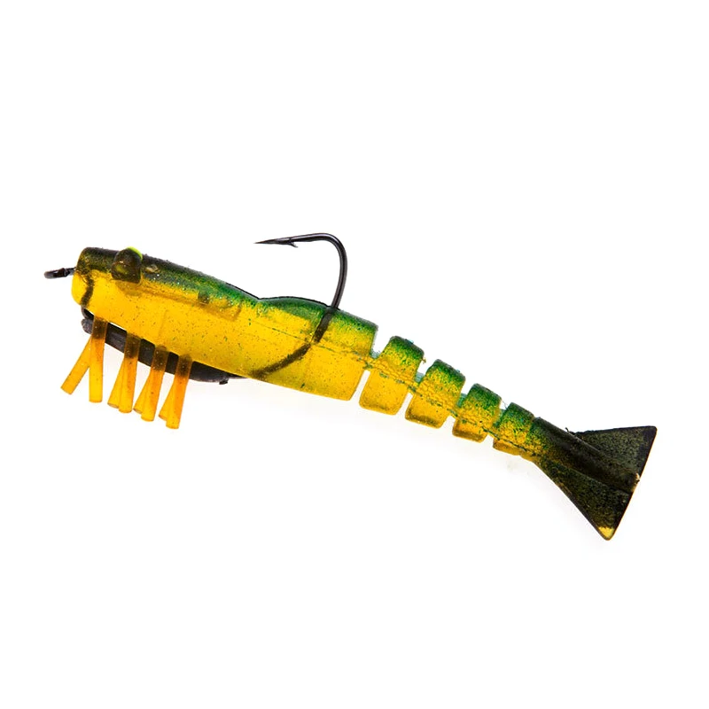 

FJORD Wholesale in stock 8.5g 10g 95mm high quality similar Zerek live shrimp soft plastic fishing lure from soft lure factory, 5color