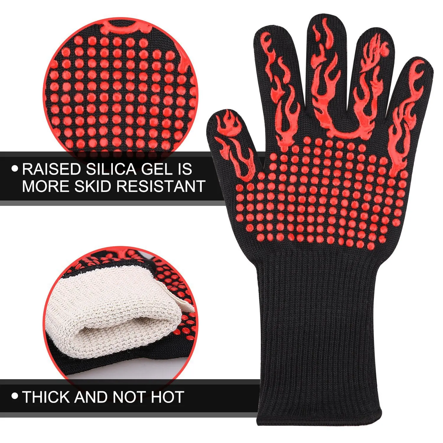 Swelder Heat Protection Grilling 800 Guantes Para Temperatura Barbacoa ...