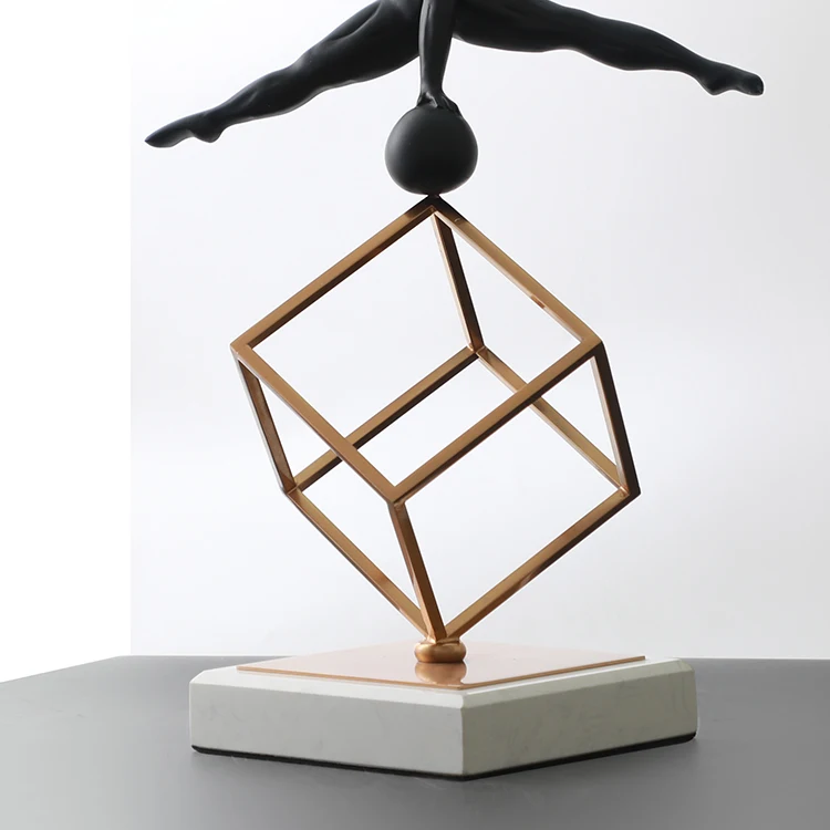 Modern Livingroom Black Decorative Objects Artifacts Home Decor Metal