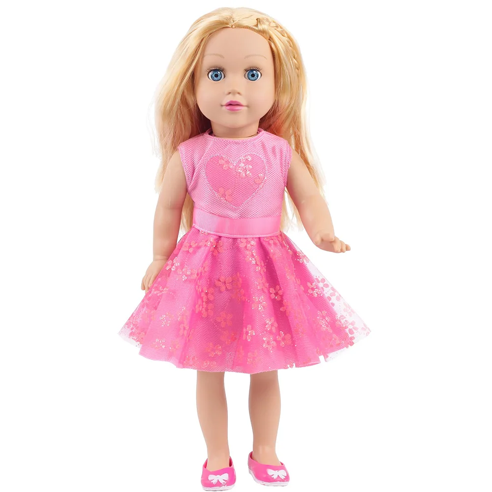 45厘米换装娃娃套装大礼盒卡通金发女孩公主模拟玩具生日礼物娃娃
