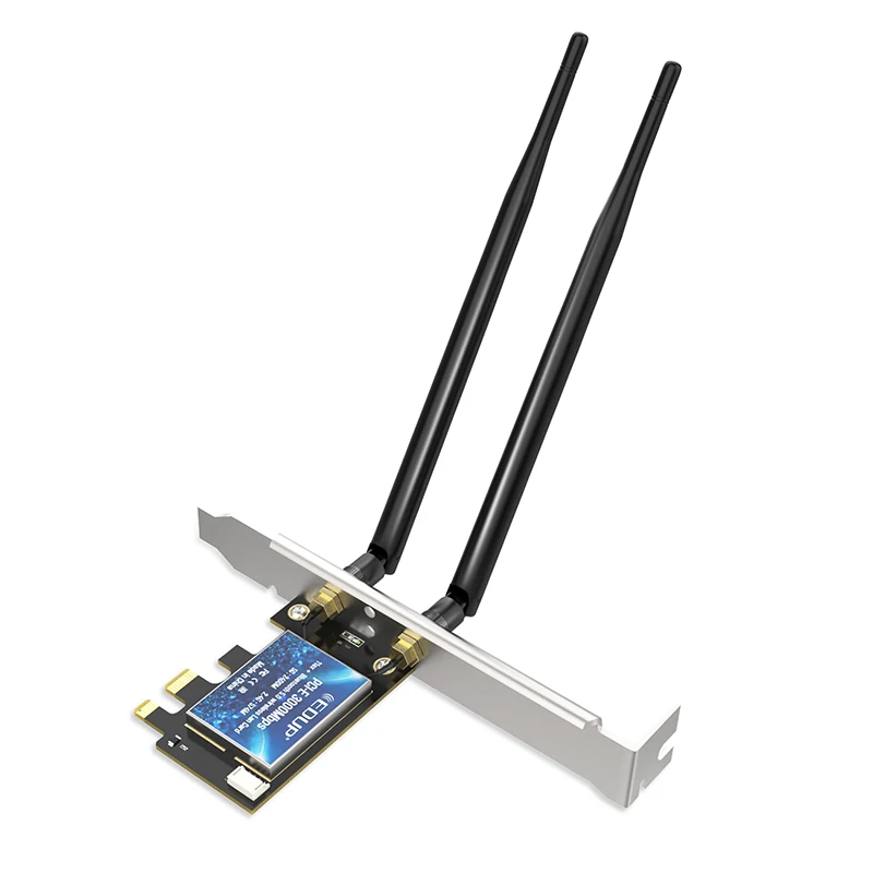 

PCIe WiFi 6 Card BT5.1 AX 3000 Mbps AX200 Dual Band 5.GHz/2.4GHz PCI-E Wireless WiFi Network Adapter Card