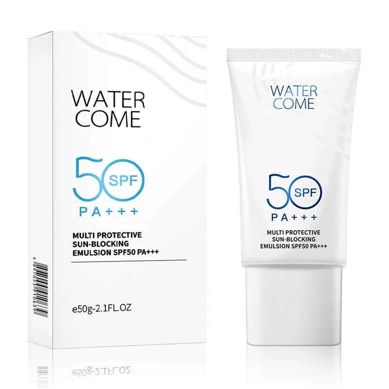 

In Stock Skin Sunblock Protection Lotion OEM Face Body Whitening SPF 50 Sunscreen Cream for Oily Skin