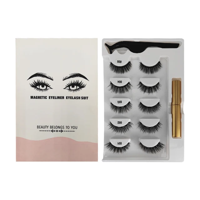 

The manufacturer wholesales the latest waterproof glue-free magnetic eyelashes and magnetic eyeliner set mink magnetic eyelashe