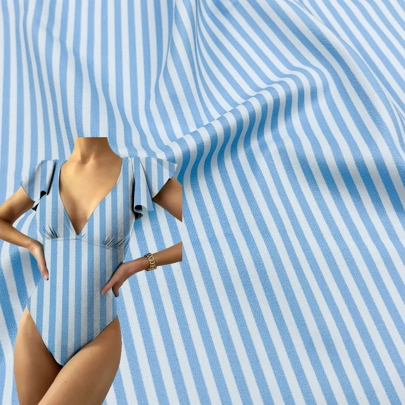 Custom Design Recycling Polyester Spandex 4 Way Stretch Knit Fabrics Made From Recycled Materials