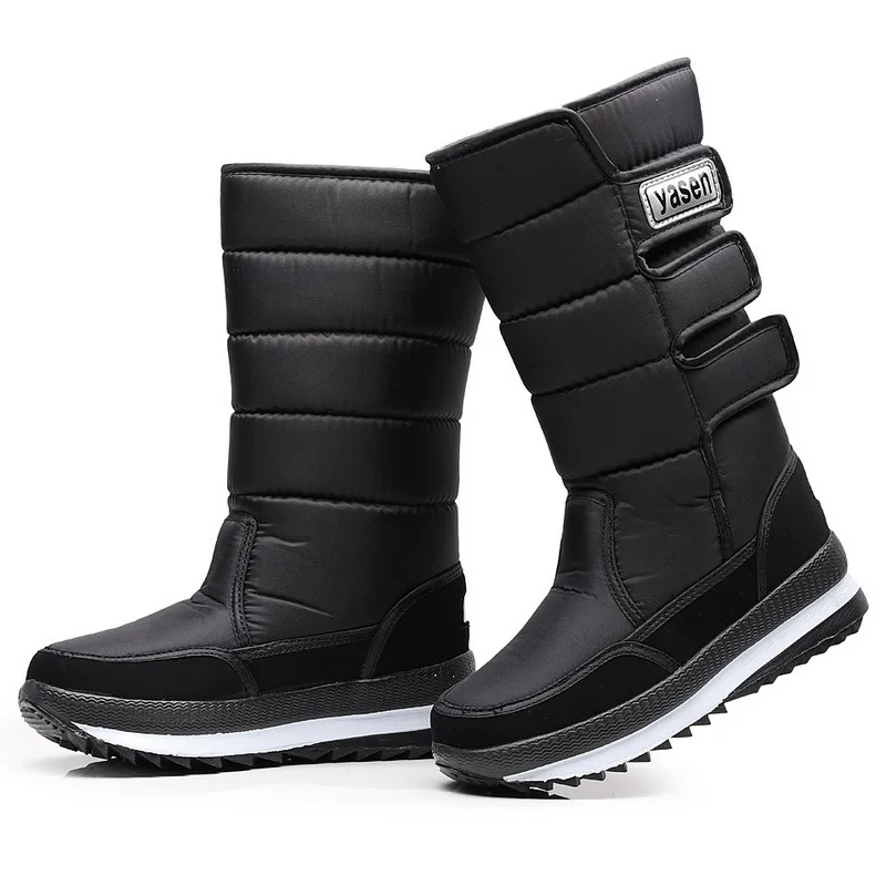 

Women snow boots platform winter boots for women thick plush waterproof Anti-slip fashion winter shoes outdoors ladies warm fur, Black;red;purple