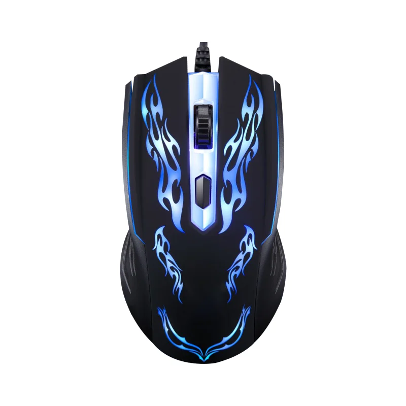 

AIWO Wholesale Customized Good Quality Drag Clicking Mouse Delux Glowing Gaming Mouse, Black