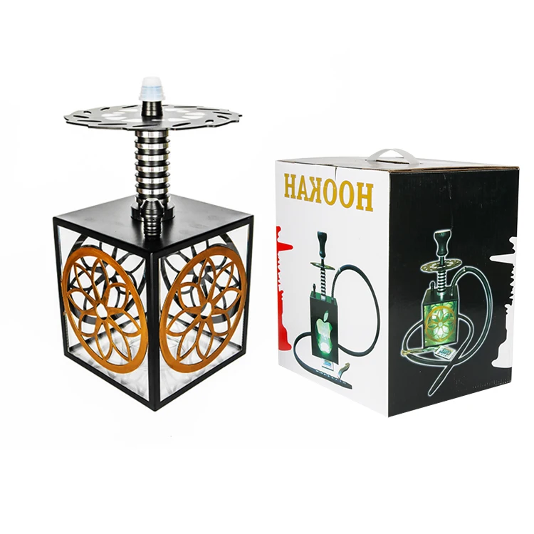 

designer hookah portable led light hookah chicha tabac smoke box hookah led shisha plastic chicha acryl shisha, Various color selection