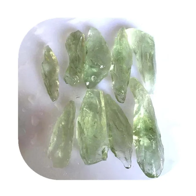 

New arrivals semi-precious crystals minerals raw stone natural green rough Prasiolite stones for buyer