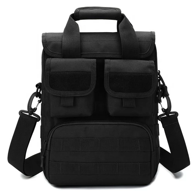 

2021 Waterproof Crossbody Shoulder Handbag Military Laptop Briefcase Tactical Messenger Bag for Men Women, Multi colored