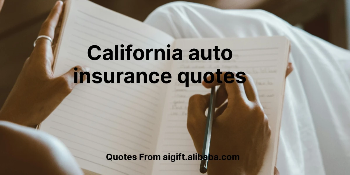 california auto insurance quotes