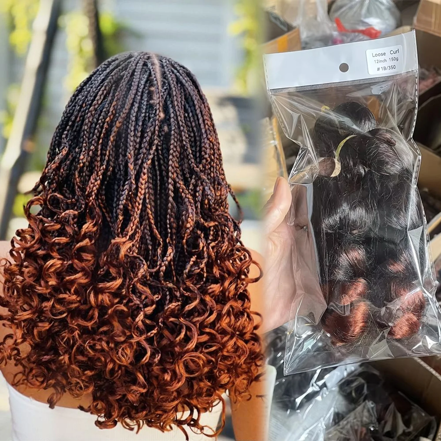 12inch Spiral Curly Synthetic Braiding Hair French Curl Loose Wave Crochet Braids