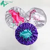 custom logo double layers sleep cap silk bonnet any color choice