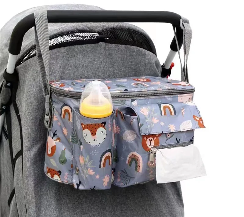 

High Quality Mummy Diaper Nappy Bag Hanging Stroller organizer Designer Waterproof Travel Stroller Diaper Bag
