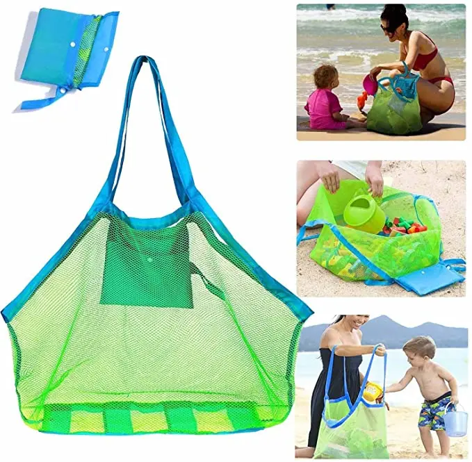 

Manufacturer Custom Extra Big Large Totes Children's Toys Towels Sand Market Grocery Picnic Tote Beach Bags, Customized color