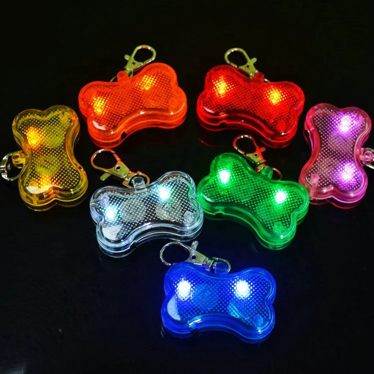 

Bone Shaped LED Flashing Light Dog Pet NameTag Pendant