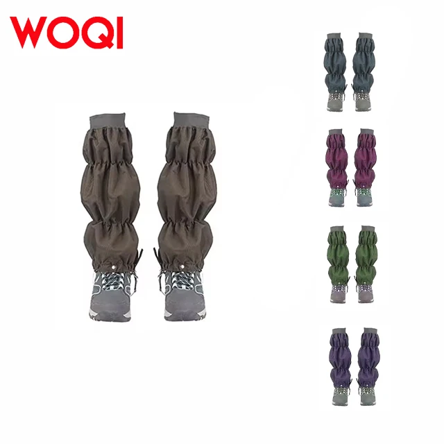 WOQI Winter Waterproof Breathable High Boots Leg Gaiter Cover for Climbing & Tours for Snow Mountain Camping & Hiking