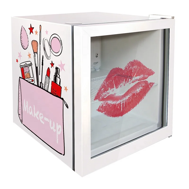 2020 All New Design Cosmetic Fridge Skincare Mini Refrigerator Glass