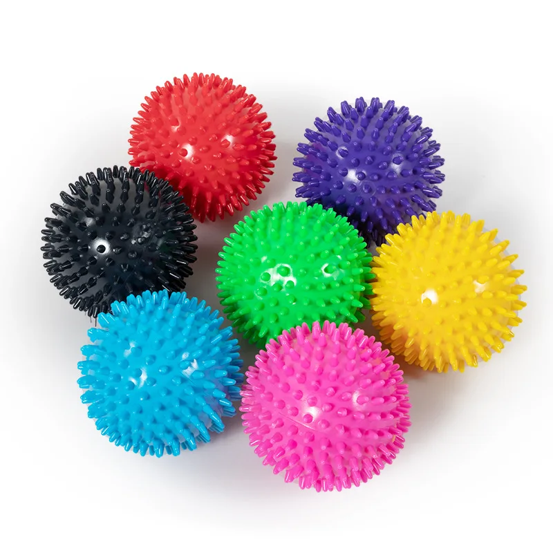 

Factory Sale Colorful Manual Mini Massage Roller Ball Fitness Yoga Relieves Pain Muscles Spiky Massage Ball